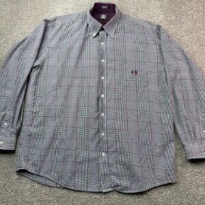Cinch Men's Gray Checkered Shirt Sz L